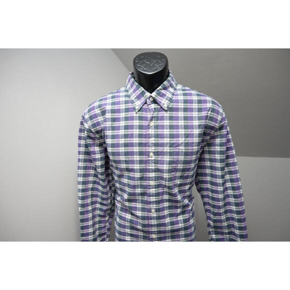J Crew Broken In Oxford Dress Shirt Slim Button Up Long Sleeve Mens Sz Large - Picture 2 of 7